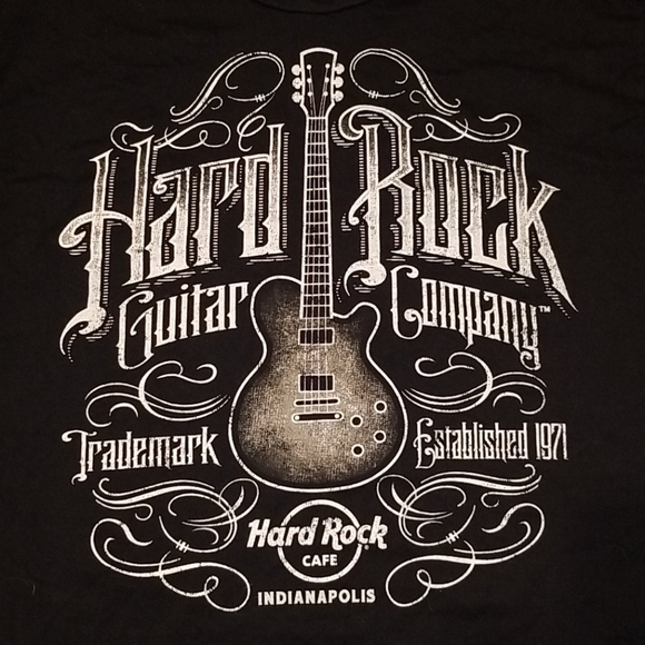 Indianapolis HARD ROCK CAFE  Guitar Company Tee - Picture 3 of 3